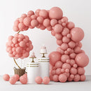 RUBFAC 129pcs Retro Pink Balloons Different Sizes 18 12 10 5 Inch, Latex Blush Balloon Garland Arch Kit for Valentine's Day Birthday Baby Shower Wedding Princess Boho Theme Party Decoration by TinyTreasures Baby Boutique