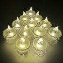 24-Pack Crystal Flameless Tea Lights – Battery Operated LED Candles with Realistic Flicker for Easter Decorations, Wedding Centerpieces, Halloween Party & Holiday Gift Box (Set of 24) by CozyNest Decor