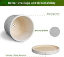 Ceramic Planter Pot - 10 Inch Plant Pot for Indoor Outdoor Plants Round Large Flower Pot with Drainage Holes and Saucer for Home Garden Patio Decor White by GreenHaven Gardens