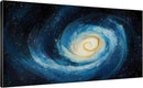 SIGNWIN 36"x72" Extra Large Framed Wall Art Spiral Galaxy Vivid Blue and Yellow Cosmic Space Illustration for Home Living Room Bedroom Decor (Frame Assembly Required) by CozyNest Decor