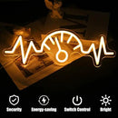 Car Dashboard Neon Sign Garage Neon Signs for Man Cave Automobile Speedometer Neon Light Orange LED Car Neon Lights Signs for Garage Man Cave Auto Repair Shop Game Room Party Decor by CozyNest Decor