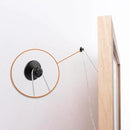 KURUI 60Pcs Double Headed Nails for Hanging Pictures, Renter Friendly Decor Pictures Hanging Kit, Wall Hangers for Bathroom Living Room Office, Push Pins for Tapestry Frame Art, Wall Mount-Black by CozyNest Decor