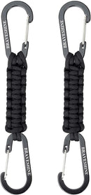 BRAVESHINE Paracord Keychain Carabiner Clip, D Ring Lanyard Hanger Stroller Hook for Water Bottle, Key, Backpacks, Men, Women by TinyTreasures Baby Boutique