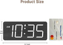 DreamSky Wooden Digital Alarm Clock for Bedroom - Loud Alarm Clock for Heavy Sleepers with Volume Control, Desk Clocks for Living Room with Large Numbers, Dimmer, DST, Wood Decor (Adapter Powered) by TinyTreasures Baby Boutique