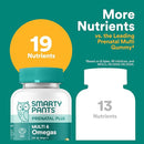 SmartyPants Prenatal Multivitamin Gummies - Improved Formula: Omega 3 (DHA/EPA), Methylfolate, Biotin, Vitamin D3, C, Vitamin B12, B6, Vitamin A, K & Zinc, Gluten Free, 90 Count (30 Day Supply) by TinyTreasures Baby Boutique