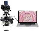 SWIFT Student Professional LED Binocular Compound Microscope with a Built-in 3MP Digital Camera,Siedentopf Head,Research-Grade,Mechanical Stage,Ultra-Precise Focusing,3W LED for Adults Lab by TinyTreasures Baby Boutique
