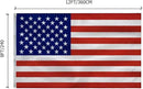 American Flag 8x12 Outside, US Flags for Outdoor Indoor, Heavy Duty Durable, Deluxe Embroidered Stars, Brass Grommets, Sewn Stripes, Vivid Color, Fade Resistant and waterproof by GreenHaven Gardens