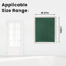 Blackout Curtains for Bedroom Stick On Curtains Window Shades Pull Down Blackout Window Cover No Drillng Self Adhesive Curtains No Rod Small Curtain, 47" W X 59" L, Dark Green, 1 Panel by TinyTreasures Baby Boutique