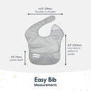 Tiny Twinkle Mess Proof Baby Bibs for Eating - Waterproof, Wipeable Bibs - Toddler Bibs - Travel Friendly - PFAS, PVC, BPA, Phthalate Free - Baby Food Bibs(5 Pack, Unisex Solids) by TinyTreasures Baby Boutique