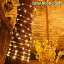 Solar Rope Light Waterproof IP65 39FT 100LEDs Outdoor LED ‎Solar Outdoor Lights for Party Garden Yard Home Wedding Christmas Halloween Holiday Tree Decoration Lighting by GreenHaven Gardens