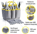 Jardineer Garden Tools Set, 8PCS Heavy Duty Garden Tool Kit with Outdoor Hand Tools, Garden Gloves and Storage Tote Bag, Gardening Tools Gifts for Women and Men by GreenHaven Gardens