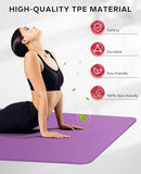 HAPBEAR Extra Large Yoga Mat - 72"x48"/78"x54", 1/4" & 1/3" Thick, Non-Slip, Durable, Eco-Friendly, Wide Exercise Mat for Home Workouts, Yoga, Pilates, Stretching, Meditation (Barefoot Exercise) by TinyTreasures Baby Boutique