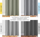 NICETOWN Light Gray Blackout Curtains 84 inch Long for Bedroom - Thermal Insulated Solid Grommet Light Blocking Window Curtains & Drapes for Living Room (2 Panels, 52 x 84 Inch, Silver Grey) by TinyTreasures Baby Boutique