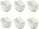 ORIMERC 6 Pack 10 inch Large White Wall Planter Pots Vertical Living Wall Hanging Planters Wall Mounted Planter Holder with Drainage Hole for Indoor Outdoor Plants Wall Decor with Hooks/Screws by GreenHaven Gardens