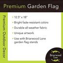 Briarwood Lane Fall Leaves Monogram Letter H Garden Flag by GreenHaven Gardens
