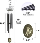 Wind Chimes for Outside, WindChimes Outdoor Tuned Soothing Melody, Wind Chimes Gifts for Mom, Wind Chime Outdoor Decoration, Patio, Garden, Yard. Butterfly Wind-Chime by CozyNest Decor