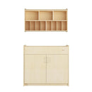 Foundations Wall-Mounted Diaper Organizer for Daycares, 3 Large & 8 Small Storage Compartments, Wood Construction, Maximum Durability by TinyTreasures Baby Boutique