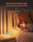 VEVOR Sound Machine, 30 Soothing Sleep Sounds, 3-in-1 Portable and Hangable White Noise Sound Machine with Auto-Off Timer, Soft Ring Light and Memory Function, for Baby, Adults, Home, Office & Travel by TinyTreasures Baby Boutique