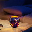 VEWOGARDEN Solar Lanterns Outdoor Waterproof Hummingbird Hollowed-Out Metal Lantern Solar Lights with Flickering Flame for Patio Porch Table, Purple by GreenHaven Gardens