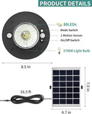 Solar Shed Light Outdoor Indoor 3000LM Solar Lights Daytime Available with Remote Control, Double Motion Sensor & 5 Lighting Modes, Solar Indoor Lights for Gazebo, Shed, Garage, Barn by CozyNest Decor