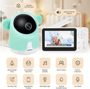 Baby Monitor with Camera and Audio, 1080P Baby Camera Monitor WiFi Smartphone App Control Night Vision 4.3” Screen 2-Way Talk Temperature & Humidity Sensor Lullabies Motion & Cry Detection iOS/Android by TinyTreasures Baby Boutique
