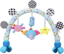 Travel Arch Bassinet Mobile Toys for Infant & Toddlers,Clip on Stroller Toy Crib Accessory & Pram Activity Bar Toy for Indoor and Outdoor (Elephant) by TinyTreasures Baby Boutique