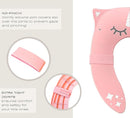 Hippypotamus Travel Potty Seat for Toddler - Folding Potty Training Seat - Portable Toilet Seat Cover for Baby & Kids (PINK Unicorn) by TinyTreasures Baby Boutique