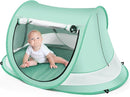 Baby Beach Tent,Large Pop Up Beach Tent Sun Shade for Beach,Portable Baby Travel Tent with Mosquito Net,Indoor Baby Play Tent,UPF 50+ UV Protection Sun Shelters for Infants by TinyTreasures Baby Boutique