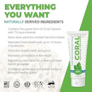 Coral White Nano Silver Mint Toothpaste, Natural Fluoride Free Teeth Whitening Toothpaste, Coral Calcium Nano Silver Infused SLS, Glycierin Free 4 Ounce (2 Pack) by CozyNest Decor