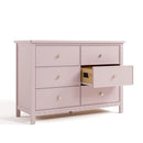 Graco Sasha 6 Drawer Dresser (Blush) – GREENGUARD Gold Certified, Wood Storage for Nursery or Kids’ Room, Safe Interlocking Drawer System & Easy Assembly with Pre-Installed Tracks by TinyTreasures Baby Boutique