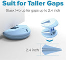 Door Pinch Guard and Door Slam Stopper, Durable Silicone Door Finger Pinch Guard, Prevents Finger Pinch Injuries, Slamming Doors, Door Safety for Kids, 4 Packs Blue Upgraded. by TinyTreasures Baby Boutique