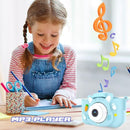 Kids Camera Toys,48MP Dual Lens with 64G SD Card and Cartoon Soft Cover for 3-8 Year Old Girls Boys (Bluer) by TinyTreasures Baby Boutique