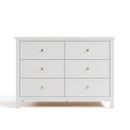 Graco Sasha 6 Drawer Dresser (White) – GREENGUARD Gold Certified, Wood Storage for Nursery or Kids’ Room, Safe Interlocking Drawer System & Easy Assembly with Pre-Installed Tracks by TinyTreasures Baby Boutique