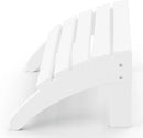 WestinTrends Outdoor Ottoman, Patio Adirondack Ottoman Foot Rest, All Weather Poly Lumber Folding Foot Stool for Adirondack Chair, Widely Used for Outside Porch Pool Lawn Backyard, White by CozyNest Decor