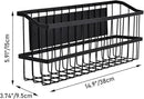 Magnetic Storage Basket, Large Magnetic Fridge Basket with Strong Magnet for Kitchen Laundry Room Office School Organization and Home Dryer Ball Storage, 14.96"x3.74"x5.91" by CozyNest Decor
