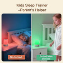 REACHER Sleep Trainer Alarm Clock for Kids, Night Light, White Noise Machine and OK to Wake Clock for Toddlers at Home or Travel, App-Free, Rechargeable by TinyTreasures Baby Boutique