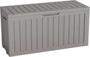 72 Gallon Deck Box Lockable Resin Outdoor Storage Box waterproof Outdoor Container for Patio Furniture Cushions, Pillow by CozyNest Decor
