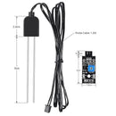 Alinan 2Sets Resistive Soil Moisture Sensor, Humidity Detector with Corrosion Resistant Probe, Digital Analog Signal Output for Garden Automatic Watering System by GreenHaven Gardens