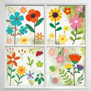 Set of 93 PCS Hello Spring Summer Window Cling Sticker Daisy, Sunflower, Birds, and Butterfly Window Stickers, Spring and Summer Decor, Home, Shop, Party Window Glass Display Stickers by CozyNest Decor