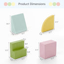 Large Baby Climbing Blocks – 6 Pcs Climbing Toys for Toddlers - Ultra High Density Soft Foam Play Gym Equipment Easy Wash for Indoor Nursery, Classic (Pink, 4-Piece) by TinyTreasures Baby Boutique