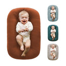 Baby Lounger for Newborn,Baby Nest for Newborn Soft Cotton Breathable for Playtime & Relaxation,Flat Babies Essentials Gifts Newborn Lounger for Boys & Girls 0-12 Months(Coffee) by TinyTreasures Baby Boutique