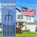 ZMTECH 10 FT Flag Pole in Ground, Heavy Duty Flag Pole Holder for Outside House with 5 Pronges Base, Extra Thick Flag Pole Kit for Yard Outdoor Garden Decor Residential Commerical(1 Pack,without Flag) by GreenHaven Gardens
