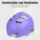 Skateboard Bike Helmet for Adults Women Men Youth Kids (2-3-5-8-14+ Years Boys Girls) - Lightweight Multi-Sport Adjustable Helmets for Bicycle Skateboard Scooter Skate Cycling by TinyTreasures Baby Boutique