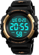 Kids Watch,Boys Watch for 3-15 Year Old Boys,Digital Sport Outdoor Multifunctional Chronograph LED 50 M Waterproof Alarm Calendar Analog Watch for Children with Silicone Band,Kids Gift by TinyTreasures Baby Boutique