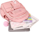 Kids Backpack for Girls School Bags for Middle School Students Book Bag for Elementary Primary Kawaii Ita Backpack, Pink and Beige by TinyTreasures Baby Boutique
