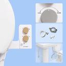 TUSHY Spa Royale Warm Water Bidet Seat Attachment. Self Cleaning Water Sprayer, Adjustable Pressure Nozzle, Angle Control. (Requires Sink Access for Water Temperature Control), Gold Knobs by CozyNest Decor