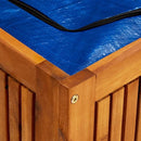 vidaXL Outdoor Storage Box, Deck Box with Gas-Lift Lid, Storage Chest with Water-Resistant Zippered Bag Inside, 59.1''x19.7''x22.8'', Solid Acacia Wood by CozyNest Decor