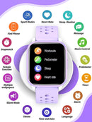 Kids Smart Watch Girls Boys, Smart Girls Watch for Kids Smart Watch Gifts for 4-16 Years Old with Sleep Mode Multiple Sports Modes Pedometer Birthday Gift for Boys Girls (Purple) by TinyTreasures Baby Boutique