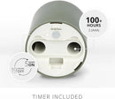 Luminara Outdoor Votive Flameless LED Candle, Baked Clay 2" x 3.2", Moving Flame Battery Operated Timer Remote Ready IPX4 Matte Plastic Finish by GreenHaven Gardens