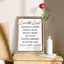 Christian Wall Plaque, Master Bedroom Decor Above Bed, Rustic Farmhouse Christian Decor, Matthew 22:37-39 Signs, Framed Wall Plaque Sign 15 * 11.5 inches, Love the Lord Sign by CozyNest Decor